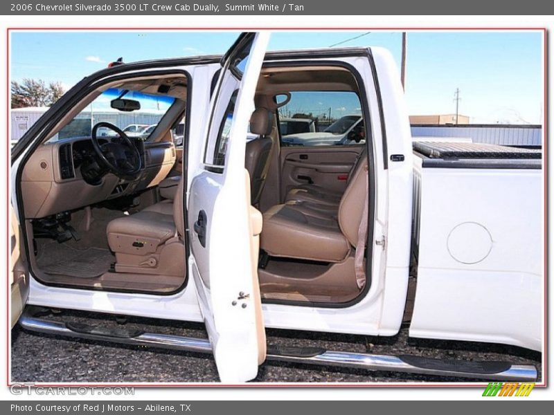 Summit White / Tan 2006 Chevrolet Silverado 3500 LT Crew Cab Dually