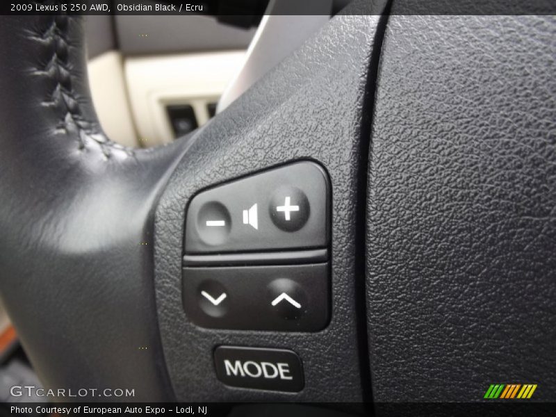 Obsidian Black / Ecru 2009 Lexus IS 250 AWD