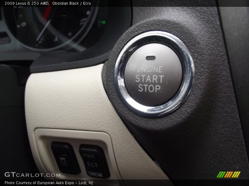 Obsidian Black / Ecru 2009 Lexus IS 250 AWD