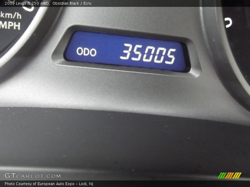 Obsidian Black / Ecru 2009 Lexus IS 250 AWD