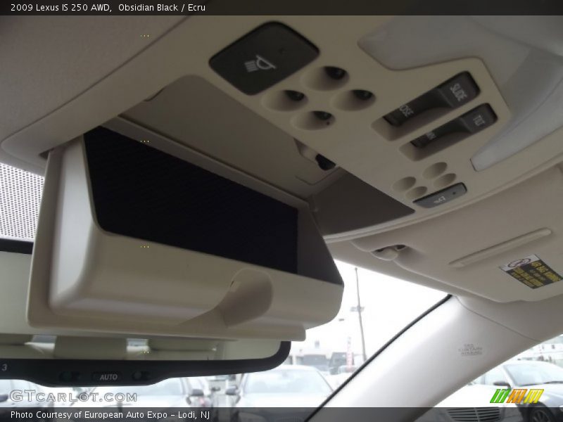 Obsidian Black / Ecru 2009 Lexus IS 250 AWD