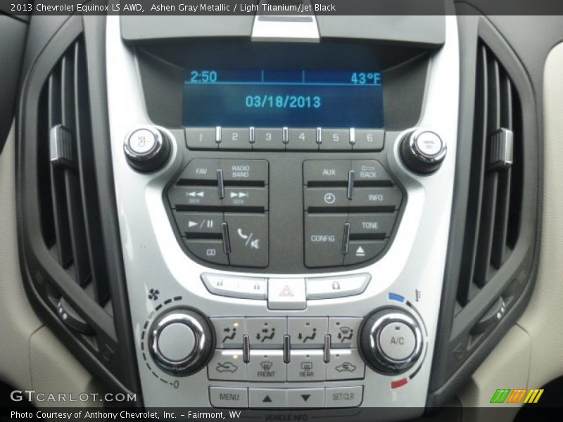 Ashen Gray Metallic / Light Titanium/Jet Black 2013 Chevrolet Equinox LS AWD