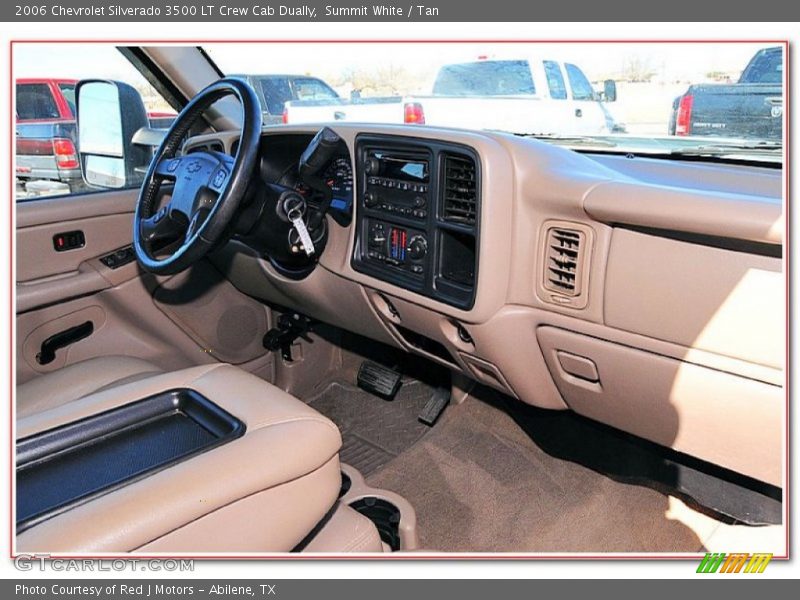Summit White / Tan 2006 Chevrolet Silverado 3500 LT Crew Cab Dually