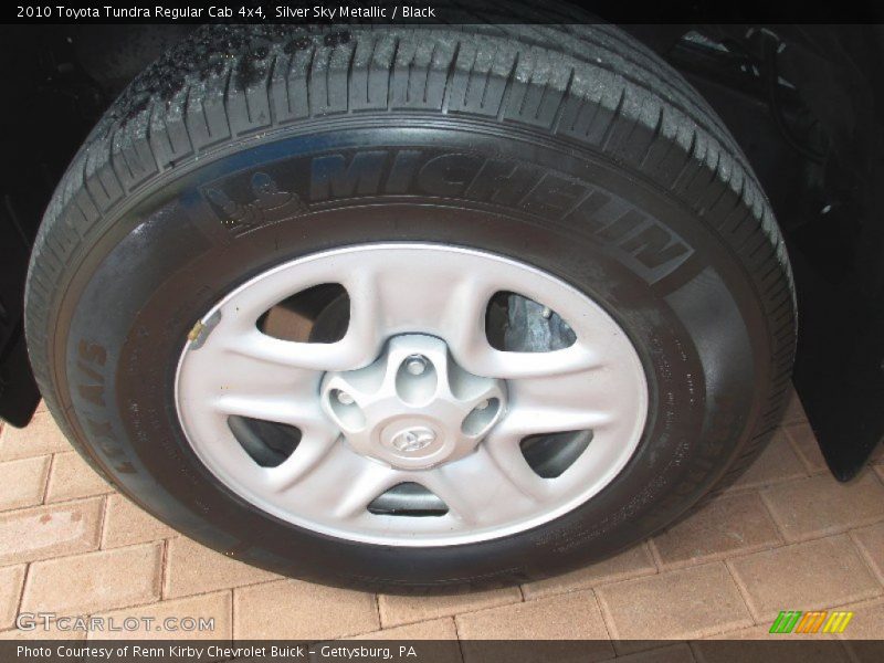 Silver Sky Metallic / Black 2010 Toyota Tundra Regular Cab 4x4