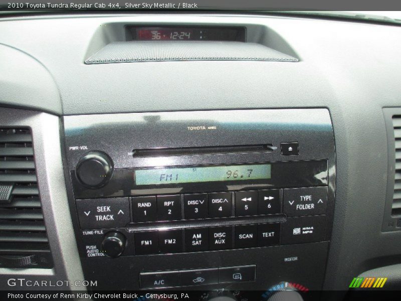 Silver Sky Metallic / Black 2010 Toyota Tundra Regular Cab 4x4