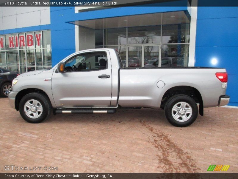 Silver Sky Metallic / Black 2010 Toyota Tundra Regular Cab 4x4