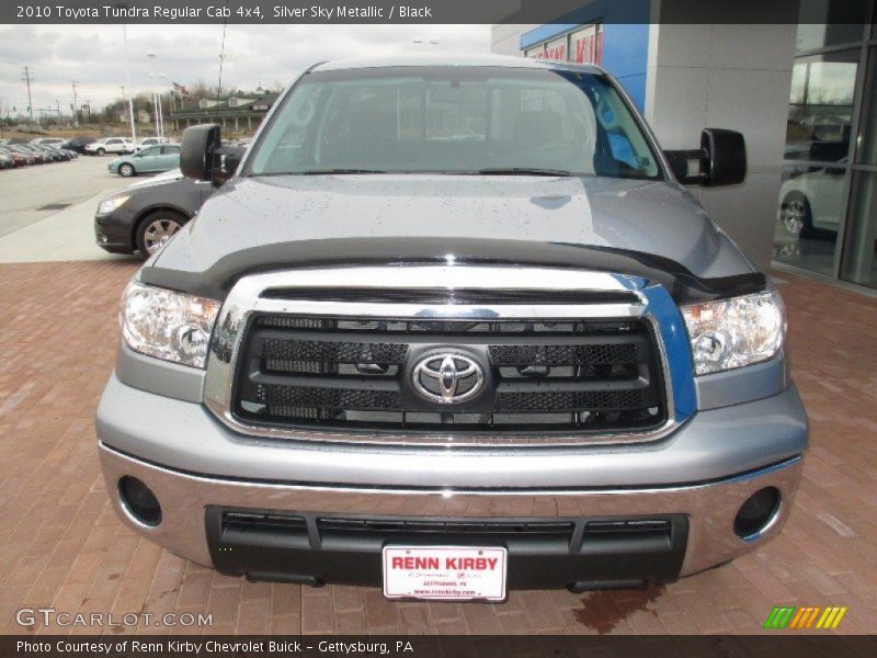 Silver Sky Metallic / Black 2010 Toyota Tundra Regular Cab 4x4