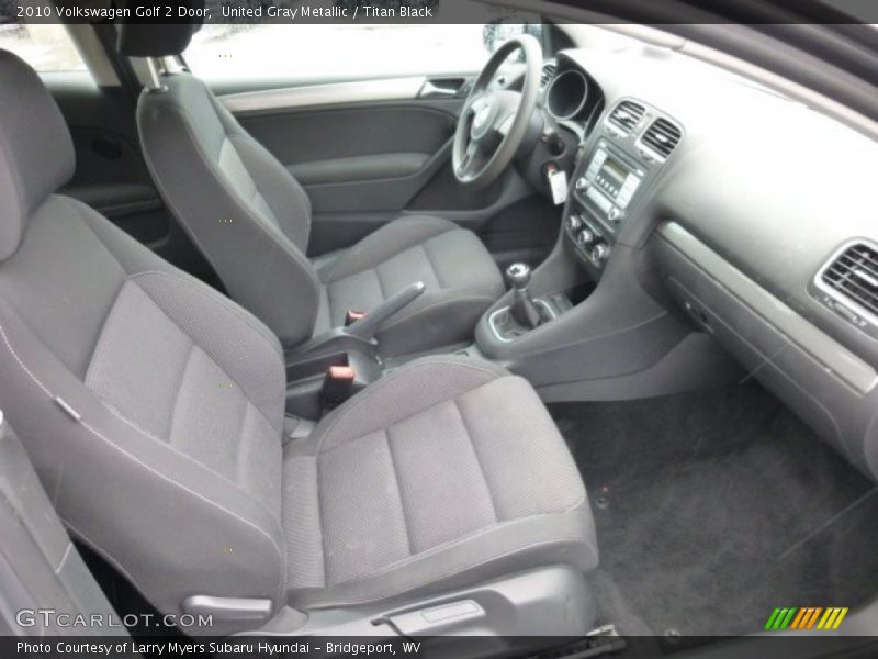  2010 Golf 2 Door Titan Black Interior