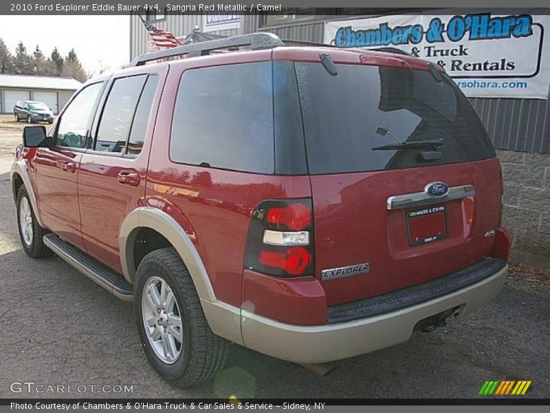Sangria Red Metallic / Camel 2010 Ford Explorer Eddie Bauer 4x4