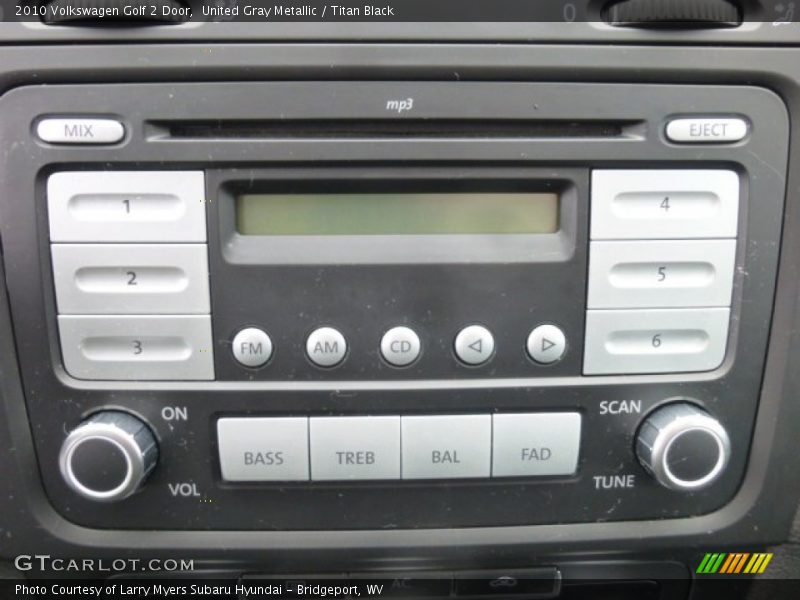 Audio System of 2010 Golf 2 Door