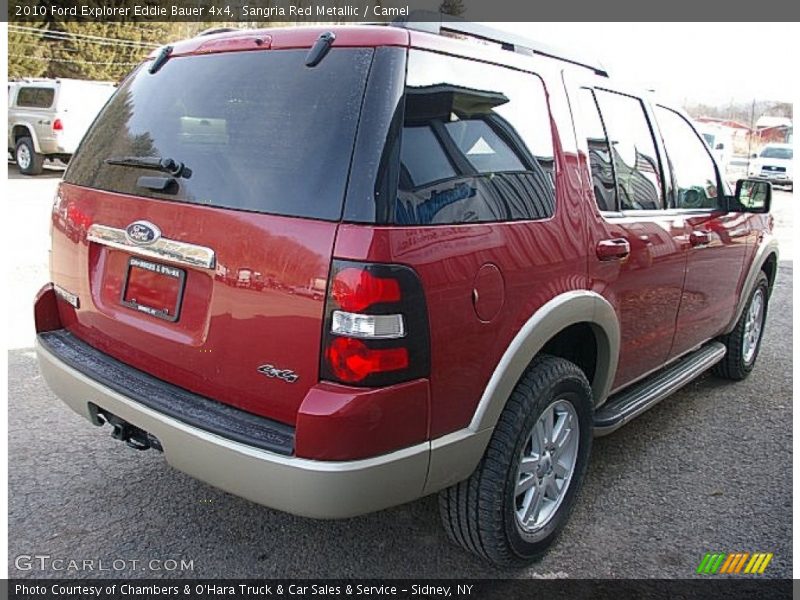 Sangria Red Metallic / Camel 2010 Ford Explorer Eddie Bauer 4x4