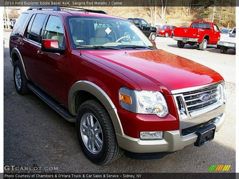 Sangria Red Metallic / Camel 2010 Ford Explorer Eddie Bauer 4x4