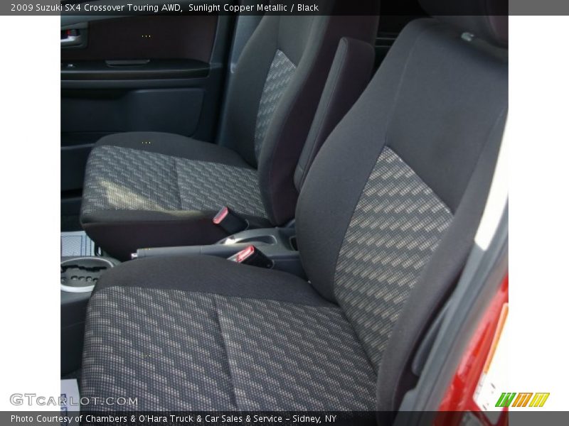 Sunlight Copper Metallic / Black 2009 Suzuki SX4 Crossover Touring AWD
