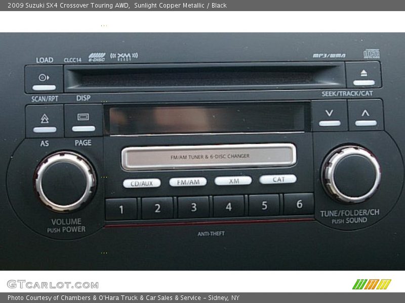Sunlight Copper Metallic / Black 2009 Suzuki SX4 Crossover Touring AWD