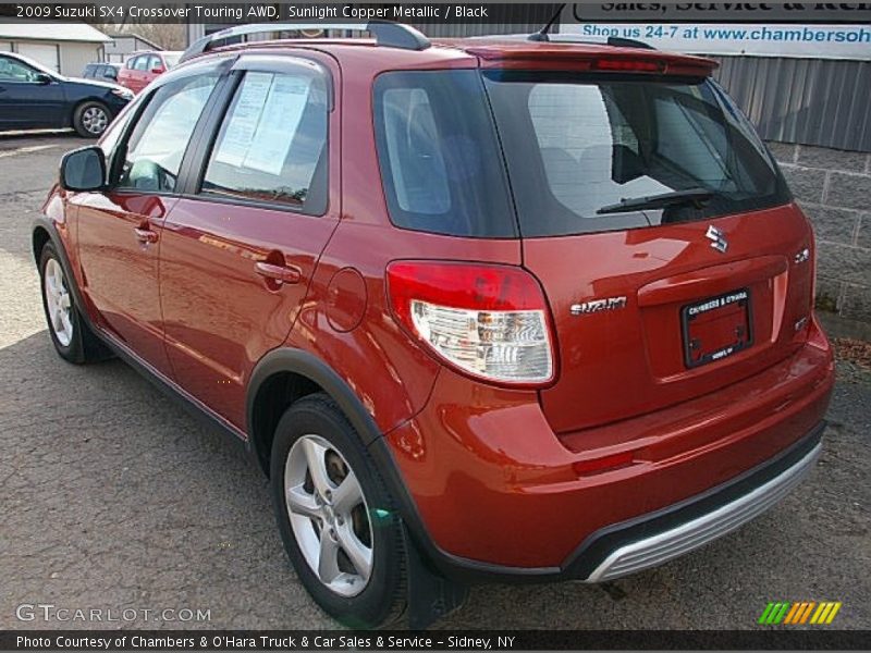 Sunlight Copper Metallic / Black 2009 Suzuki SX4 Crossover Touring AWD