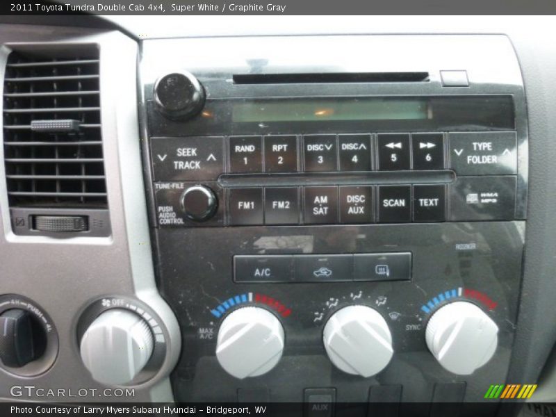 Super White / Graphite Gray 2011 Toyota Tundra Double Cab 4x4