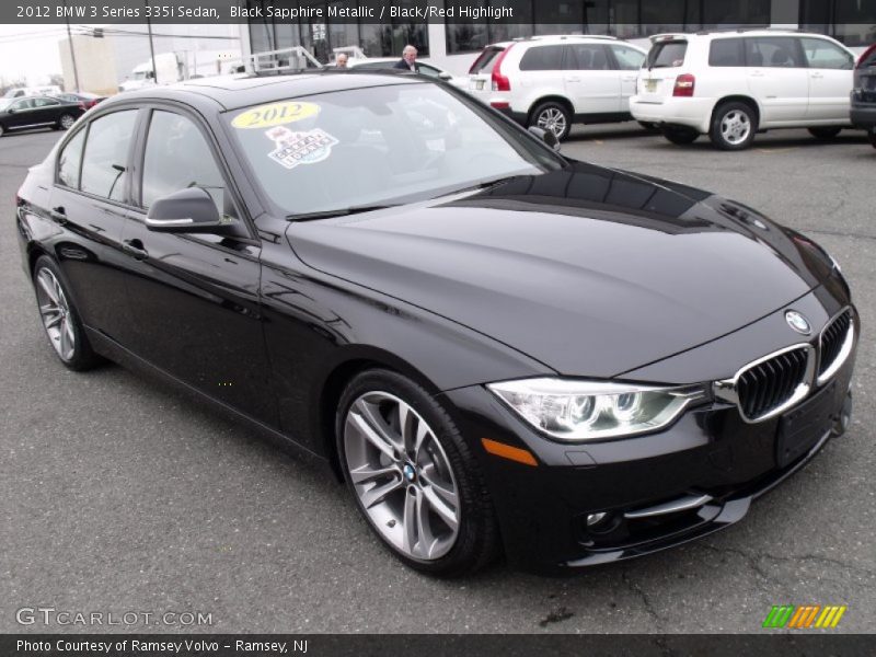 Front 3/4 View of 2012 3 Series 335i Sedan