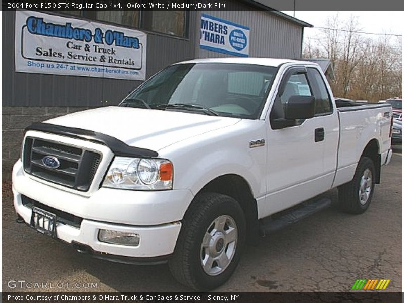 Oxford White / Medium/Dark Flint 2004 Ford F150 STX Regular Cab 4x4
