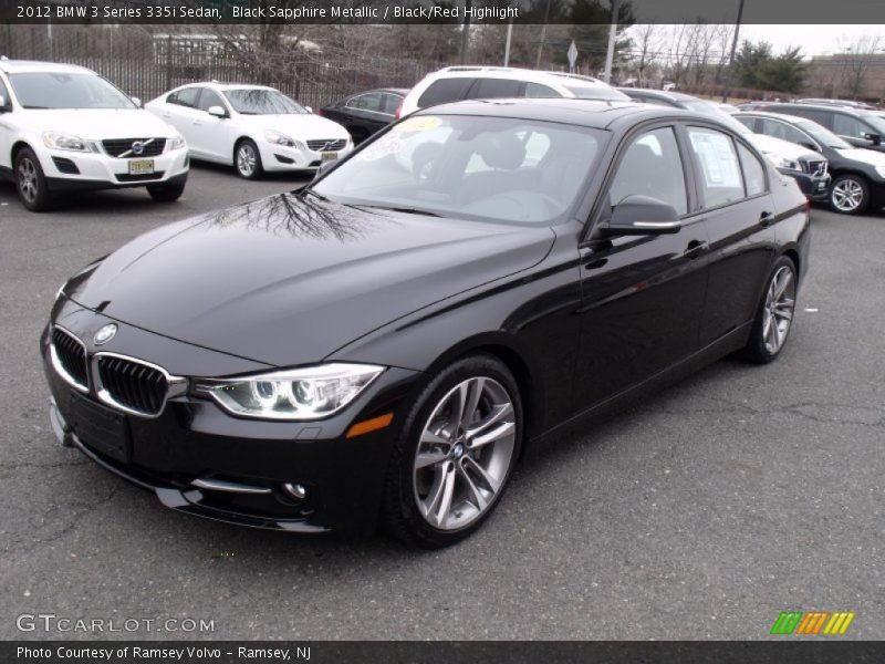 Front 3/4 View of 2012 3 Series 335i Sedan