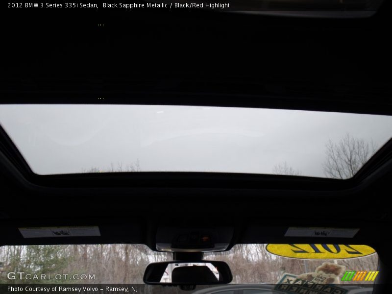 Black Sapphire Metallic / Black/Red Highlight 2012 BMW 3 Series 335i Sedan