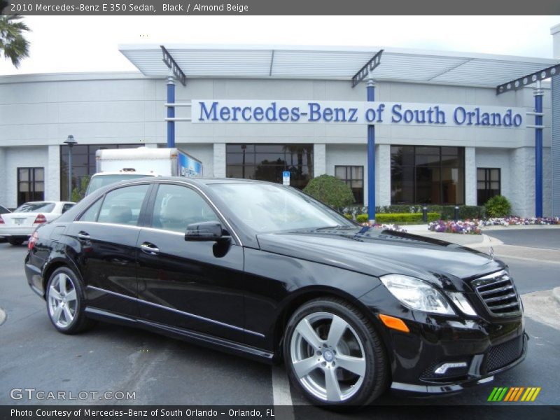 Black / Almond Beige 2010 Mercedes-Benz E 350 Sedan