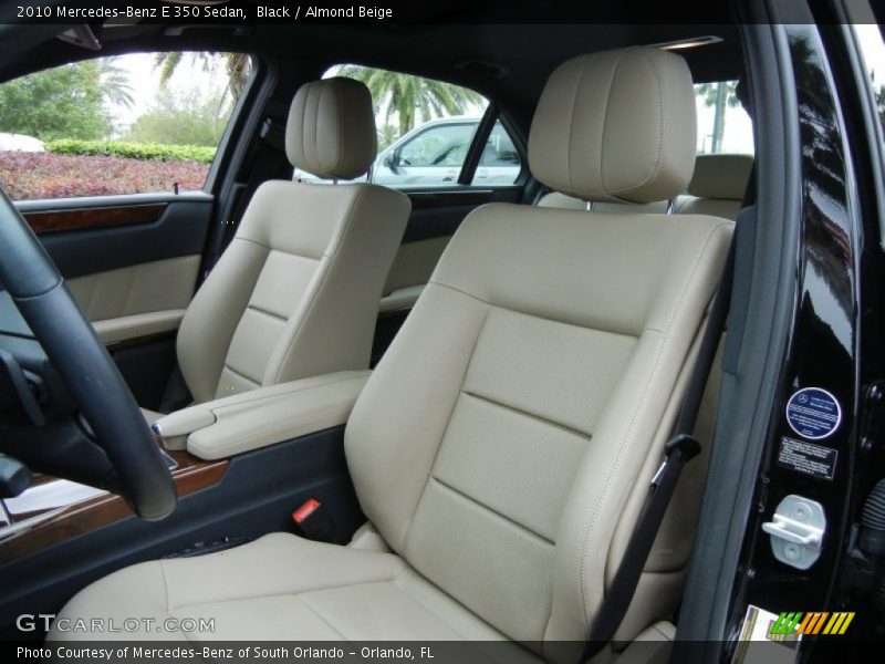 Front Seat of 2010 E 350 Sedan