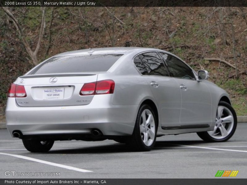 Mercury Metallic / Light Gray 2008 Lexus GS 350