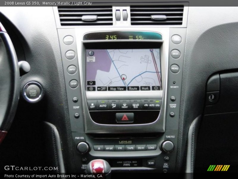 Mercury Metallic / Light Gray 2008 Lexus GS 350