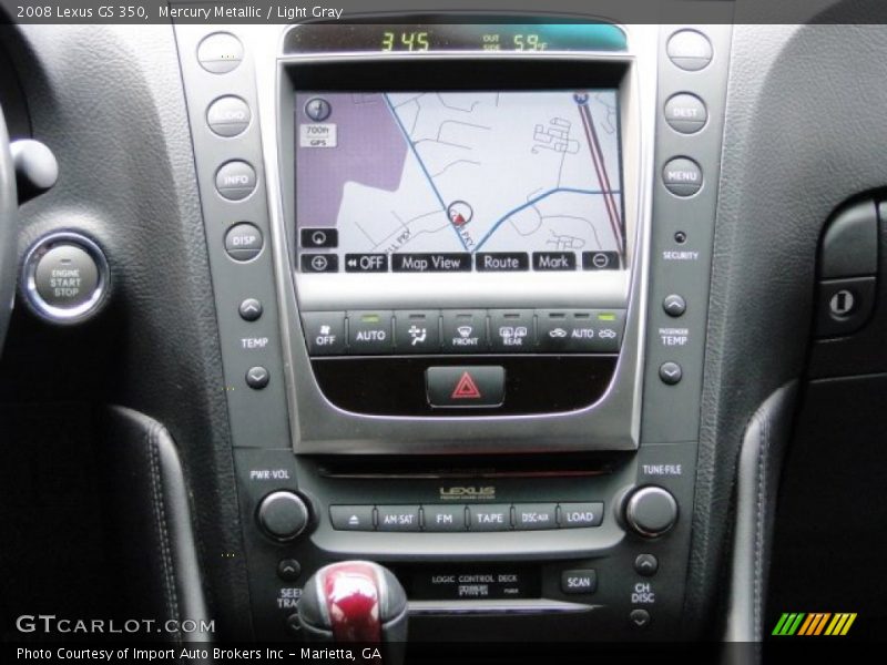 Mercury Metallic / Light Gray 2008 Lexus GS 350
