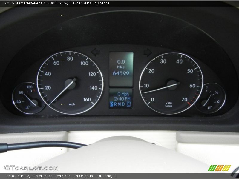 Pewter Metallic / Stone 2006 Mercedes-Benz C 280 Luxury