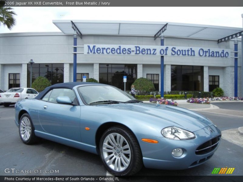 Frost Blue Metallic / Ivory 2006 Jaguar XK XK8 Convertible