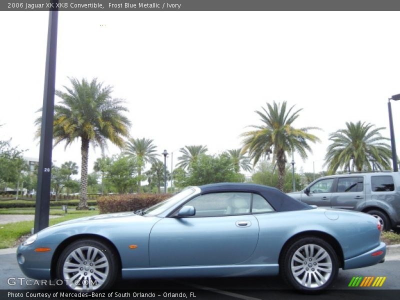  2006 XK XK8 Convertible Frost Blue Metallic