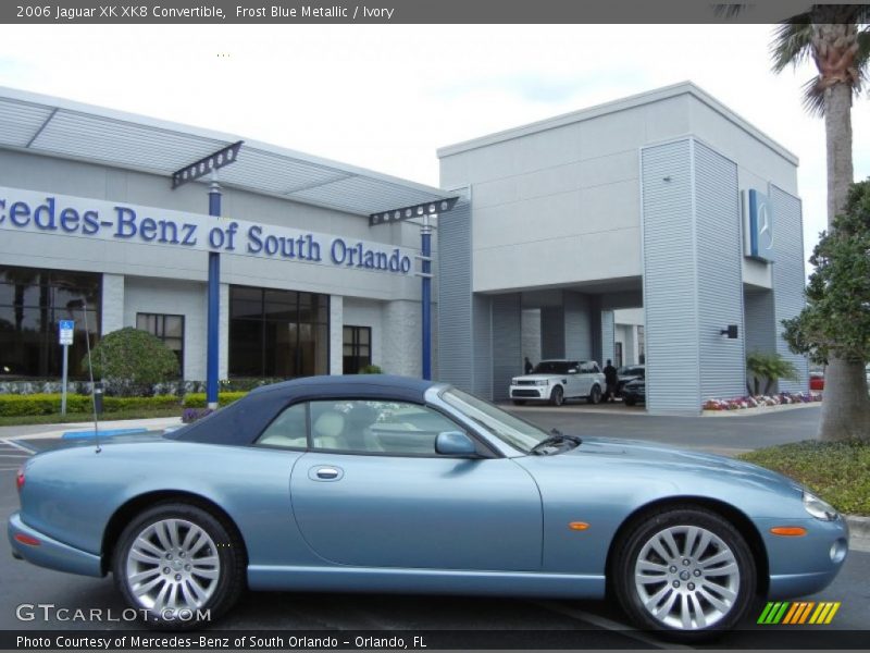 Frost Blue Metallic / Ivory 2006 Jaguar XK XK8 Convertible