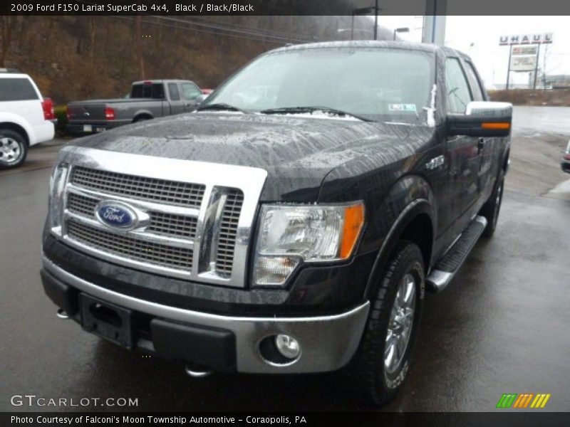 Black / Black/Black 2009 Ford F150 Lariat SuperCab 4x4