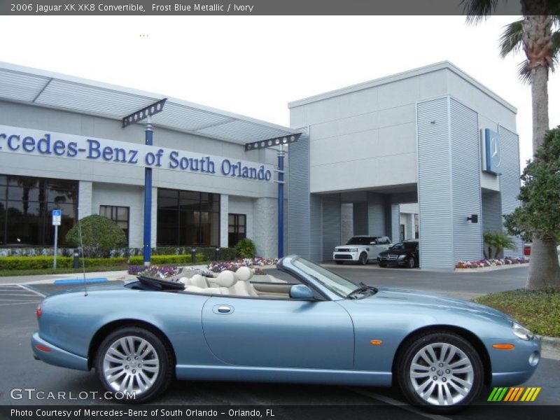 Frost Blue Metallic / Ivory 2006 Jaguar XK XK8 Convertible