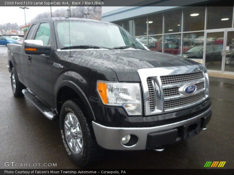 Black / Black/Black 2009 Ford F150 Lariat SuperCab 4x4