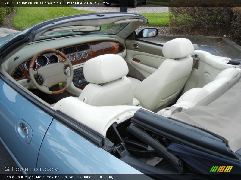 Frost Blue Metallic / Ivory 2006 Jaguar XK XK8 Convertible