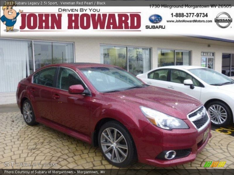 Venetian Red Pearl / Black 2013 Subaru Legacy 2.5i Sport