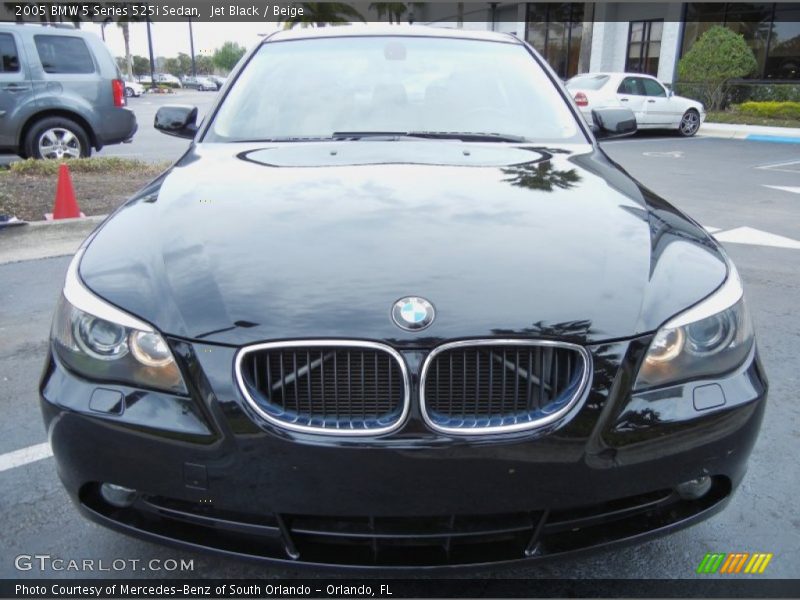 Jet Black / Beige 2005 BMW 5 Series 525i Sedan