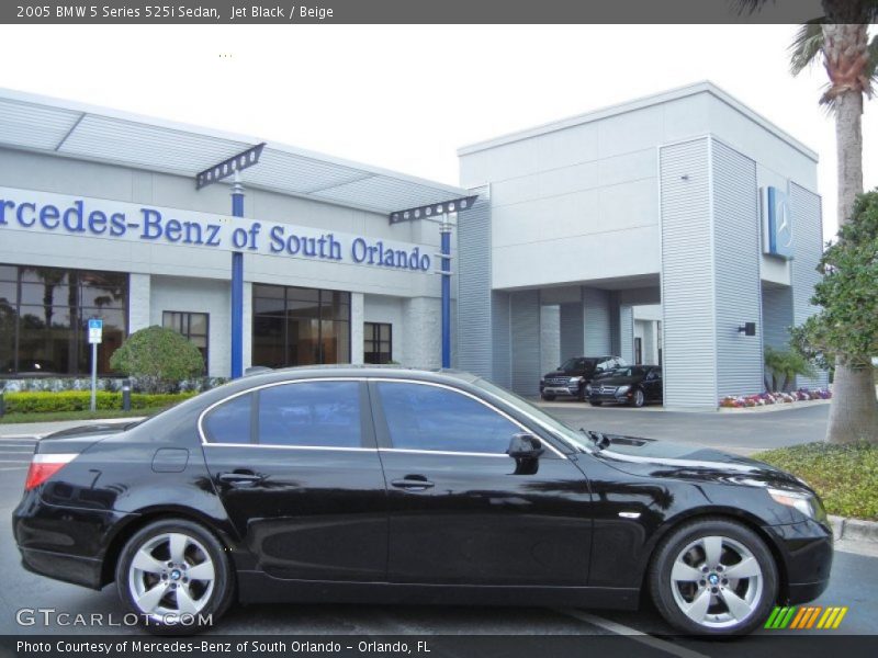 Jet Black / Beige 2005 BMW 5 Series 525i Sedan