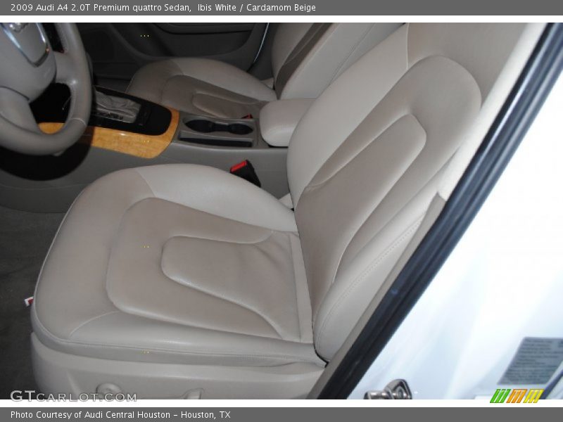 Ibis White / Cardamom Beige 2009 Audi A4 2.0T Premium quattro Sedan