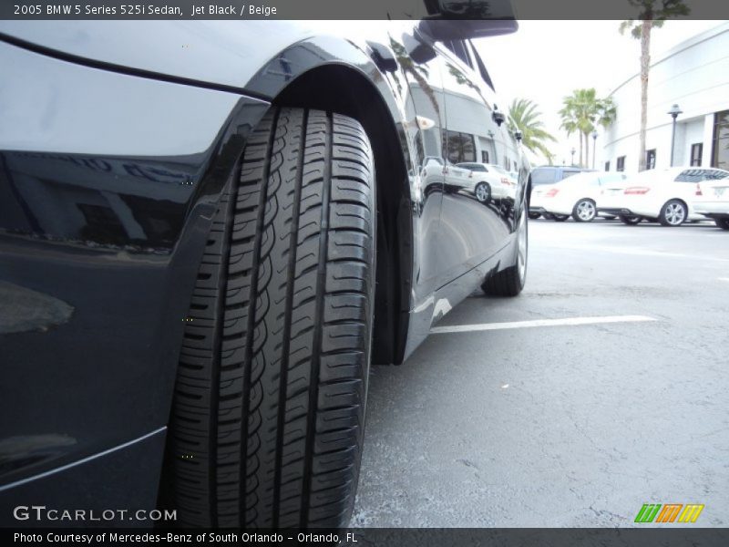 Jet Black / Beige 2005 BMW 5 Series 525i Sedan