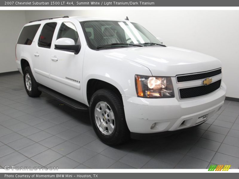 Summit White / Light Titanium/Dark Titanium 2007 Chevrolet Suburban 1500 LT 4x4
