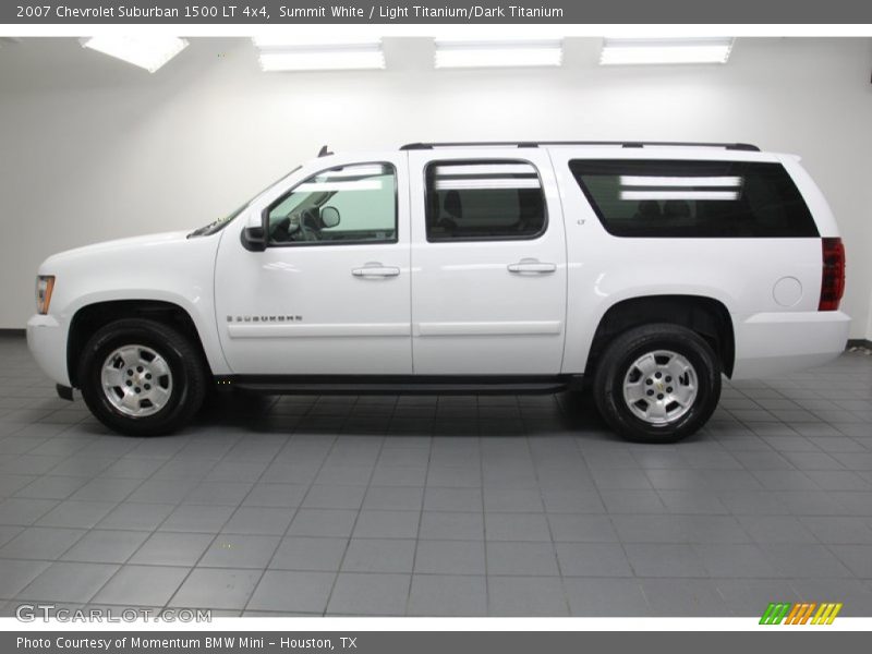 Summit White / Light Titanium/Dark Titanium 2007 Chevrolet Suburban 1500 LT 4x4