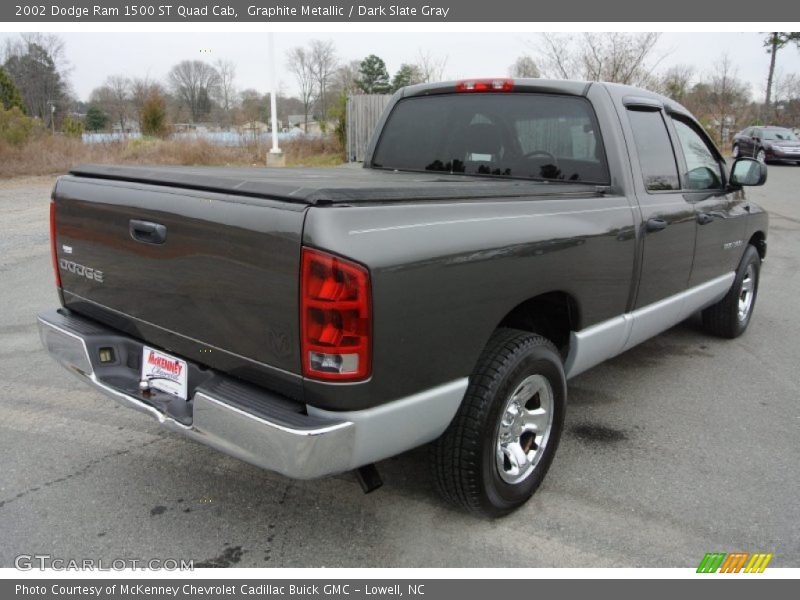 Graphite Metallic / Dark Slate Gray 2002 Dodge Ram 1500 ST Quad Cab