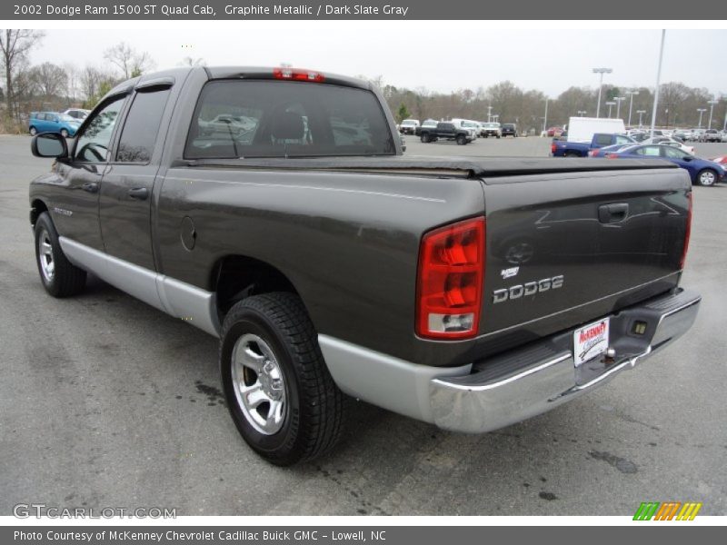 Graphite Metallic / Dark Slate Gray 2002 Dodge Ram 1500 ST Quad Cab