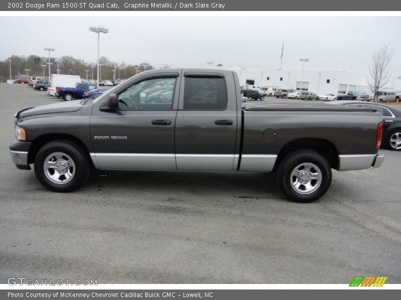 Graphite Metallic / Dark Slate Gray 2002 Dodge Ram 1500 ST Quad Cab