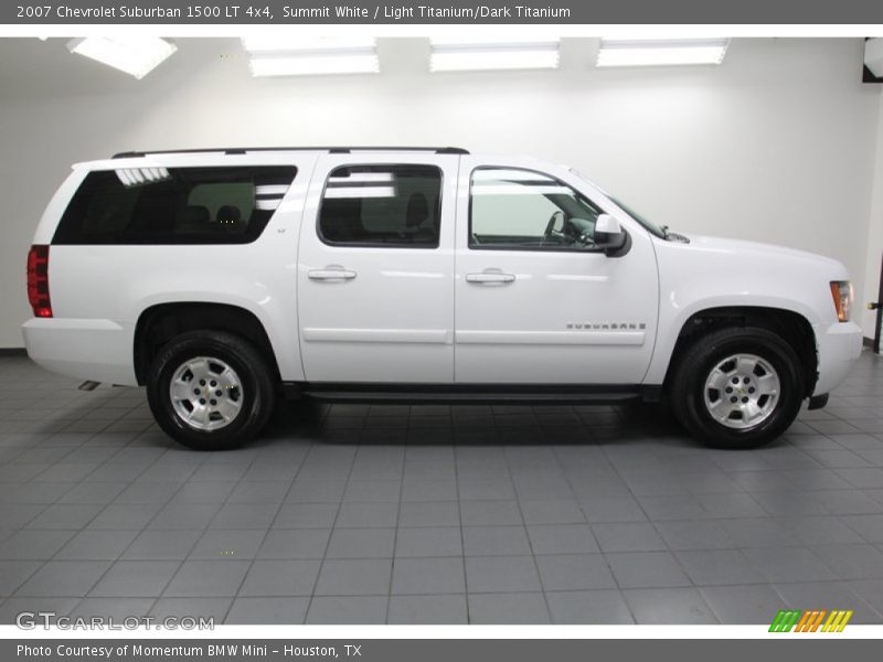 Summit White / Light Titanium/Dark Titanium 2007 Chevrolet Suburban 1500 LT 4x4