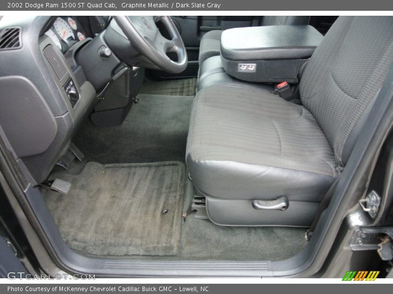 Graphite Metallic / Dark Slate Gray 2002 Dodge Ram 1500 ST Quad Cab
