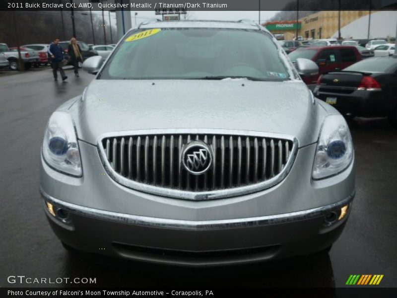 Quicksilver Metallic / Titanium/Dark Titanium 2011 Buick Enclave CXL AWD